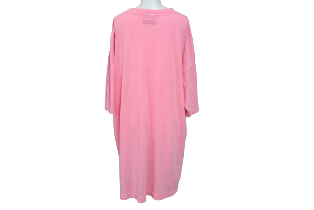 VETEMENTS ヴェトモン クッキー カップル オーバーサイズ 半袖Ｔシャツ ピンク 5871140 サイズU 美品 中古 63711