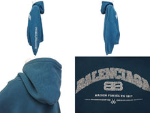 Load image into Gallery viewer, BALENCIAGA バレンシアガ ワイドフィットプルオーバーパーカー サイズ3 グリーン 674986 TLVJ2 美品 中古 63712