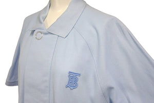 BURBERRY バーバリー ティッシ期 コットンポロシャツ 4558587 TBロゴ コットン ブルー サイズS 美品 中古 63713