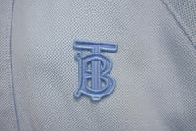 Load image into Gallery viewer, BURBERRY バーバリー ティッシ期 コットンポロシャツ 4558587 TBロゴ コットン ブルー サイズS 美品 中古 63713