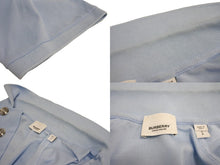 Load image into Gallery viewer, BURBERRY バーバリー ティッシ期 コットンポロシャツ 4558587 TBロゴ コットン ブルー サイズS 美品 中古 63713