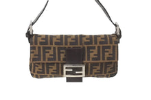 Load image into Gallery viewer, FENDI フェンディ マンマバケット ハンドバッグ ズッカ柄 ブラウン シルバー金具 美品 中古 63717