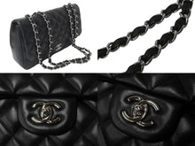Load image into Gallery viewer, 極美品 CHANEL シャネル チェーンショルダーバッグ マトラッセ30 シングルフラップ ブラックシルバー 13番台 中古 63718