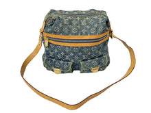 Load image into Gallery viewer, LOUIS VUITTON ルイヴィトン モノグラムデニム バギーPM ワンショルダーバッグ M95049 ブルー ロゴ 美品 中古 63719