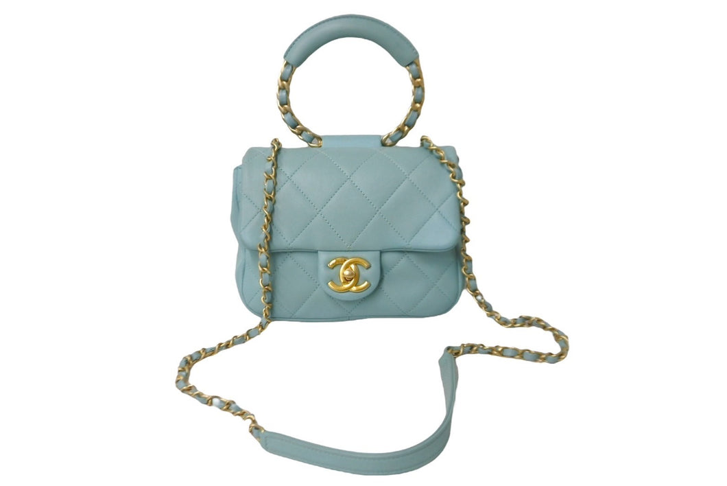 CHANEL シャネル マトラッセ18 トップハンドル チェーンショルダー