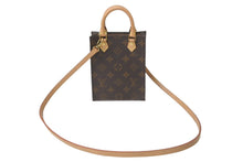 画像をギャラリービューアに読み込む, 極美品 LOUIS VUITTON ルイヴィトン ショルダーバッグ M81295 プティットサックプラ モノグラム ブラウン ゴールド金具 中古 63725