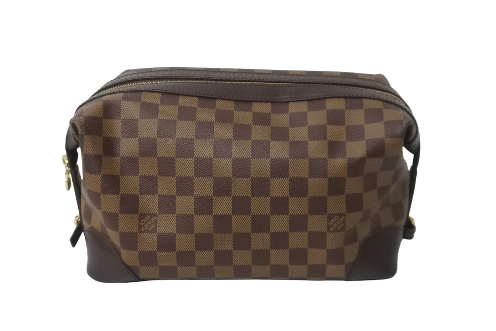 極美品 LOUIS VUITTON ルイヴィトン ヴァスラブ ウォッシュバッグ クラッチバッグ N41538 ダミエ ブラウン 中古 63731