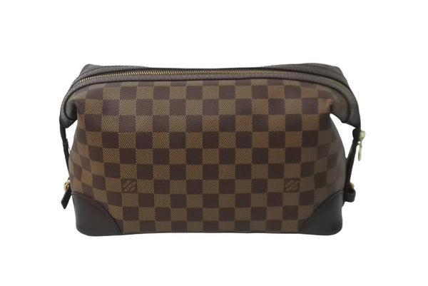 極美品 LOUIS VUITTON ルイヴィトン ヴァスラブ ウォッシュバッグ クラッチバッグ N41538 ダミエ ブラウン 中古 63731