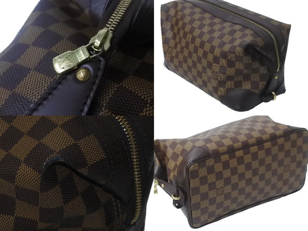 極美品 LOUIS VUITTON ルイヴィトン ヴァスラブ ウォッシュバッグ クラッチバッグ N41538 ダミエ ブラウン 中古 63731