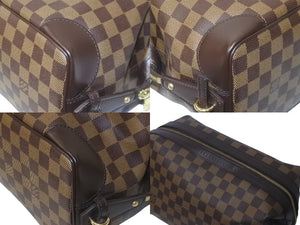 極美品 LOUIS VUITTON ルイヴィトン ヴァスラブ ウォッシュバッグ クラッチバッグ N41538 ダミエ ブラウン 中古 63731