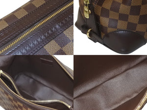 極美品 LOUIS VUITTON ルイヴィトン ヴァスラブ ウォッシュバッグ クラッチバッグ N41538 ダミエ ブラウン 中古 63731