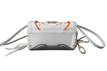 画像をギャラリービューアに読み込む, 極美品 BALENCIAGA バレンシアガ スニーカーヘッドフォンホルダー ショルダーバッグ ファブリック ホワイト オレンジ 中古 63732