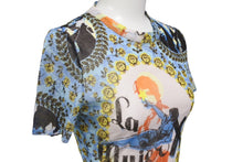 Load image into Gallery viewer, レア 極美品 Jean Paul Gaultier ジャンポール ゴルチェ 570-5 CKK.PJ フラワーガール プリントパワーネットカットソー サイズ40 中古 63752