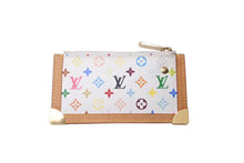 Load image into Gallery viewer, LOUIS VUITTON ルイヴィトン コインケース ポシェット クレ マルチカラー 村上隆 ホワイト M92655 美品 中古 63755