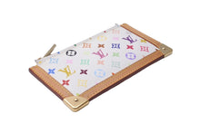 Load image into Gallery viewer, LOUIS VUITTON ルイヴィトン コインケース ポシェット クレ マルチカラー 村上隆 ホワイト M92655 美品 中古 63755