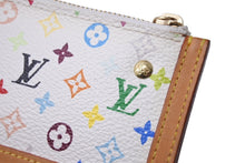 Load image into Gallery viewer, LOUIS VUITTON ルイヴィトン コインケース ポシェット クレ マルチカラー 村上隆 ホワイト M92655 美品 中古 63755