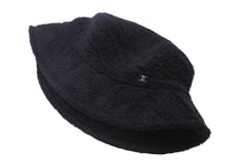 画像をギャラリービューアに読み込む, CHANEL シャネル 2022年 廃盤 ハット パイル地 サイズ M ブラック 黒 ココマーク コットン 美品 中古 63766