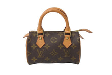画像をギャラリービューアに読み込む, LOUIS VUITTON ルイヴィトン ハンドバッグ ミニスピーディ モノグラム ブラウン M41534 PVC レザー ゴールド金具 美品 中古 63771