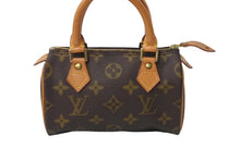 画像をギャラリービューアに読み込む, LOUIS VUITTON ルイヴィトン ハンドバッグ ミニスピーディ モノグラム ブラウン M41534 PVC レザー ゴールド金具 美品 中古 63771