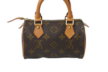 画像をギャラリービューアに読み込む, LOUIS VUITTON ルイヴィトン ハンドバッグ ミニスピーディ モノグラム ブラウン M41534 PVC レザー ゴールド金具 美品 中古 63771