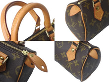 画像をギャラリービューアに読み込む, LOUIS VUITTON ルイヴィトン ハンドバッグ ミニスピーディ モノグラム ブラウン M41534 PVC レザー ゴールド金具 美品 中古 63771