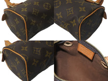 画像をギャラリービューアに読み込む, LOUIS VUITTON ルイヴィトン ハンドバッグ ミニスピーディ モノグラム ブラウン M41534 PVC レザー ゴールド金具 美品 中古 63771