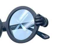 画像をギャラリービューアに読み込む, 新品未使用品 KAWS カウズ×SONS+DAUGHTERS サングラス メガネ キッズ用 ラウンド型 41-18-120 プラスチック ブラック 中古 63777