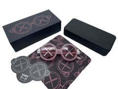 New, unused item KAWS x SONS+DAUGHTERS Sunglasses Glasses Kids Round 41-18-120 Plastic Pink Used 63778