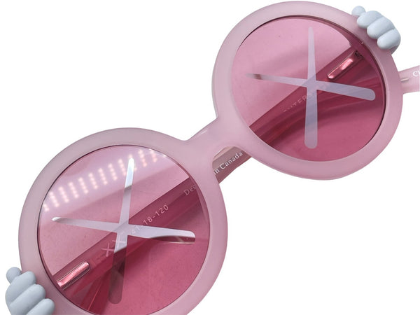 New, unused item KAWS x SONS+DAUGHTERS Sunglasses Glasses Kids Round 41-18-120 Plastic Pink Used 63778