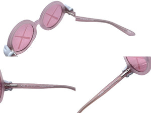 New, unused item KAWS x SONS+DAUGHTERS Sunglasses Glasses Kids Round 41-18-120 Plastic Pink Used 63778