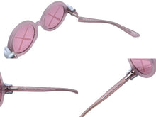 画像をギャラリービューアに読み込む, 新品未使用品 KAWS カウズ×SONS+DAUGHTERS サングラス メガネ キッズ ラウンド型 41-18-120 プラスチック ピンク 中古 63778