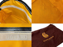 画像をギャラリービューアに読み込む, Goyard ゴヤール ベルーガ ハンドバッグ ヘリンボーン柄 PVC レザー ブラック ブラウン シルバー金具 美品 中古 63787