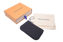 画像をギャラリービューアに読み込む, LOUIS VUITTON ルイヴィトン ポシェット クレ コインケース M93549 ダミエ ジェアン ブラック シルバー金具 美品 中古 63800