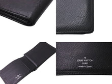 画像をギャラリービューアに読み込む, LOUIS VUITTON ルイヴィトン ポルト ビエ 3 ヴォレ 二つ折り財布 アルドワーズ M30422 タイガ 美品 中古 63801