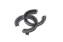 画像をギャラリービューアに読み込む, CHANEL シャネル ブローチ A14B レディース ココマーク ココ アクセサリー 2014年 ブラック シルバー 美品 中古 63819