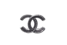 画像をギャラリービューアに読み込む, CHANEL シャネル ブローチ A14B レディース ココマーク ココ アクセサリー 2014年 ブラック シルバー 美品 中古 63819