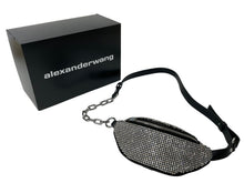 Load image into Gallery viewer, 極美品 Alexander Wang アレキサンダーワン ラインストーン ベルトショルダーバッグ 19SS MFQ8ZJYF1OXURQ3L シルバー 中古 63822