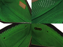 Load image into Gallery viewer, LOUIS VUITTON ルイヴィトン モノグラムペルフォ ポシェット アクセソワール ハンドバッグ ブラウン グリーン M95184 美品 中古 63833