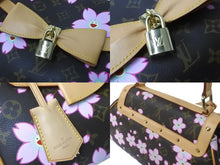 画像をギャラリービューアに読み込む, LOUIS VUITTON ルイ ヴィトン サックレトロPM マロン ハンドバッグ M92012 モノグラムチェリーブロッサム ブラウン 美品 中古 63835