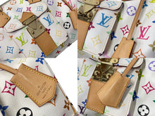 画像をギャラリービューアに読み込む, 極美品 LOUIS VUITTON ルイ ヴィトン ハンドバッグ スピーディ30 村上隆 M92643 PVC レザー ホワイト マルチカラー 中古 63836