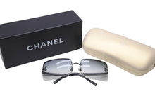 画像をギャラリービューアに読み込む, 極美品 CHANEL シャネル サングラス ココマーク ラインストーン リムレス グラデーションレンズ スクエア ブラック 中古 63841