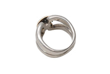 画像をギャラリービューアに読み込む, HERMES エルメス ヒストリーリング シルバー925 K18ゴールド シルバー ゴールド 重量約10.6g サイズ8.5号 美品 中古 4b006385