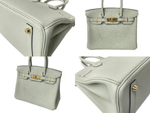 Load image into Gallery viewer, 新品未使用 HERMES エルメス BIRKIN バーキン30 ハンドバッグ グリネヴェ トゴ ゴールド金具 B刻印 中古 63873