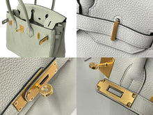 Load image into Gallery viewer, 新品未使用 HERMES エルメス BIRKIN バーキン30 ハンドバッグ グリネヴェ トゴ ゴールド金具 B刻印 中古 63873