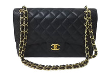 画像をギャラリービューアに読み込む, 極美品 CHANEL シャネル チェーンショルダーバッグ マトラッセ30 キャビアスキン Wフラップ A58600 ブラック ゴールド 16番台 中古 63876