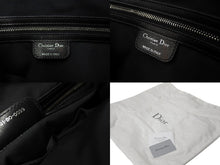画像をギャラリービューアに読み込む, 極美品 ChristianDior クリスチャンディオール レディディオール ミニボストンバッグ カナージュ トロッター柄 ブラック 中古 63886