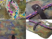 Load image into Gallery viewer, 極美品 CHANEL シャネル ショルダーバッグ ココマーク エンブロイダリー グラフィティ 20番台 カーキ シルバー金具 中古 63889