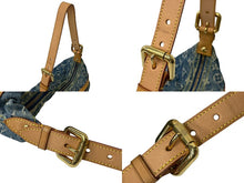 Load image into Gallery viewer, LOUIS VUITTON ルイヴィトン モノグラムデニム バギーPM ワンショルダーバッグ M95049 ブルー ショルダー 美品 中古 63898