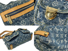 Load image into Gallery viewer, LOUIS VUITTON ルイヴィトン モノグラムデニム バギーPM ワンショルダーバッグ M95049 ブルー ショルダー 美品 中古 63898