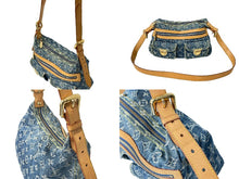 Load image into Gallery viewer, LOUIS VUITTON ルイヴィトン モノグラムデニム バギーPM ワンショルダーバッグ M95049 ブルー ショルダー 美品 中古 63898